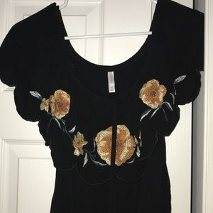 Floral off the shoulder top